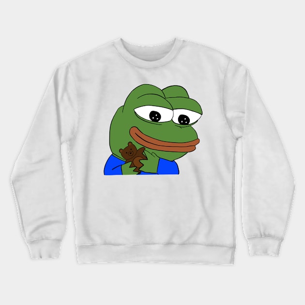 pepe teddy bear Crewneck Sweatshirt by sivelobanova